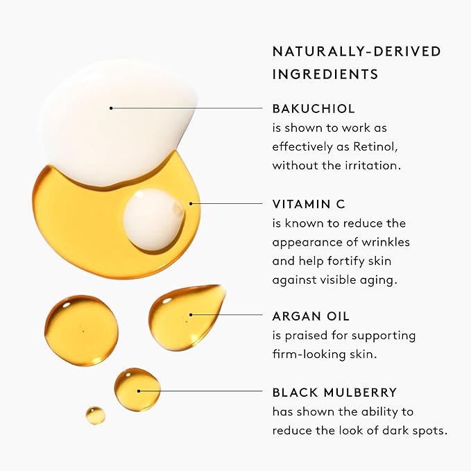 Naked & Thriving Super Glow Duo | Illuminate BC+ Serum (30 mL) + Rejuvenate Restorative Face Oil (35 mL) with Argan Oil, Sea Buckthorn Oil, Bakuchiol and Vitamin C (Set of 2)