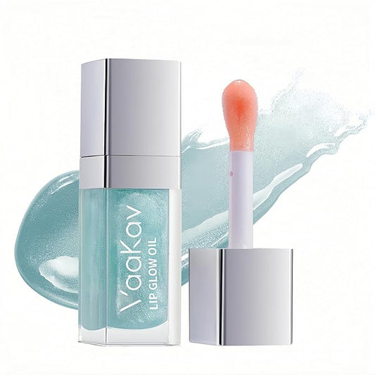 Shimmering Magic PH Color Changing、Hydrating Lip Glow Oil, Plumping Lip Gloss, Moisturizing Lip Oil Gloss, Transparent Moisturizing Lip Balm, Natural Lip Plumper(02 PURPLE PEACH)