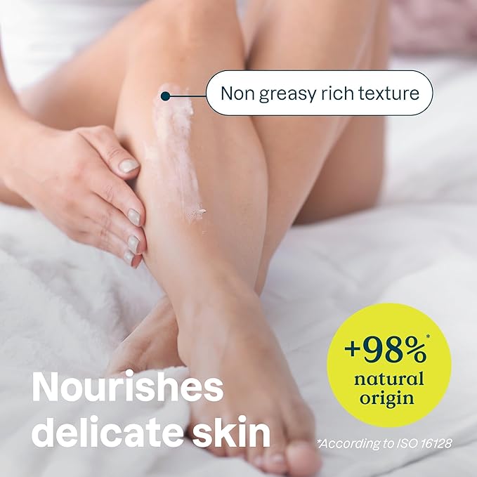 ATTITUDE Body Cream for Sensitive Skin with Oat, EWG Verified, Dermatologically Tested, Vegan, Argan Oil, 8 Fl Oz