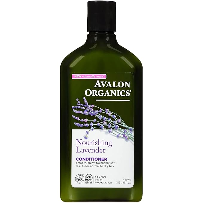 Avalon Organics Revitalizing Lavender Conditioner, For Smooth, Shiny, Touchably Soft Hair For Normal To Dry Hair, 11 Fluid Ounces
