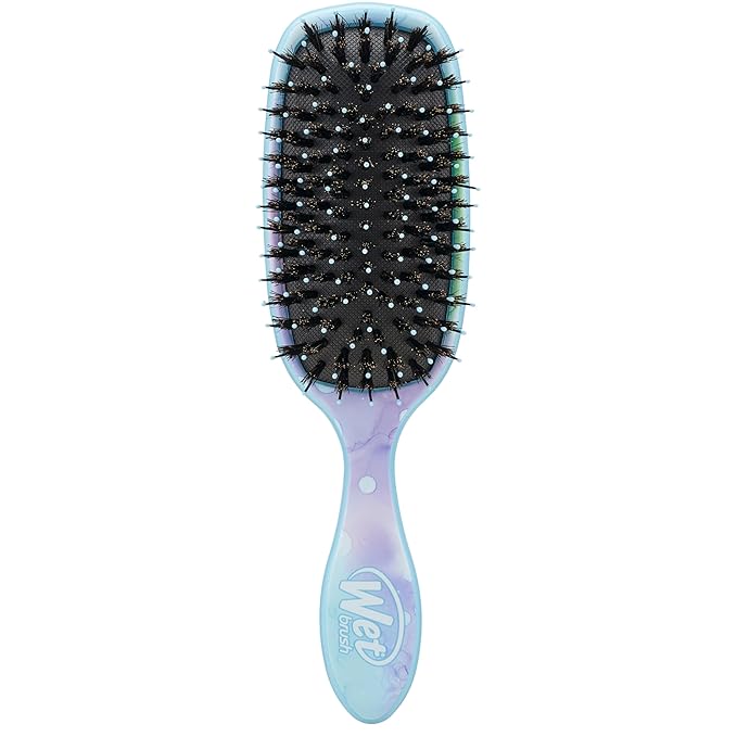 Wet Brush Shine Enhancer Color Wash Splatter, Paddle Hair Detangler Brush with Ultra-Soft Intelliflex Bristles, Infused With Natural Argan Oil, Shiny & Smooth, Wet or Dry, For All Hair Types