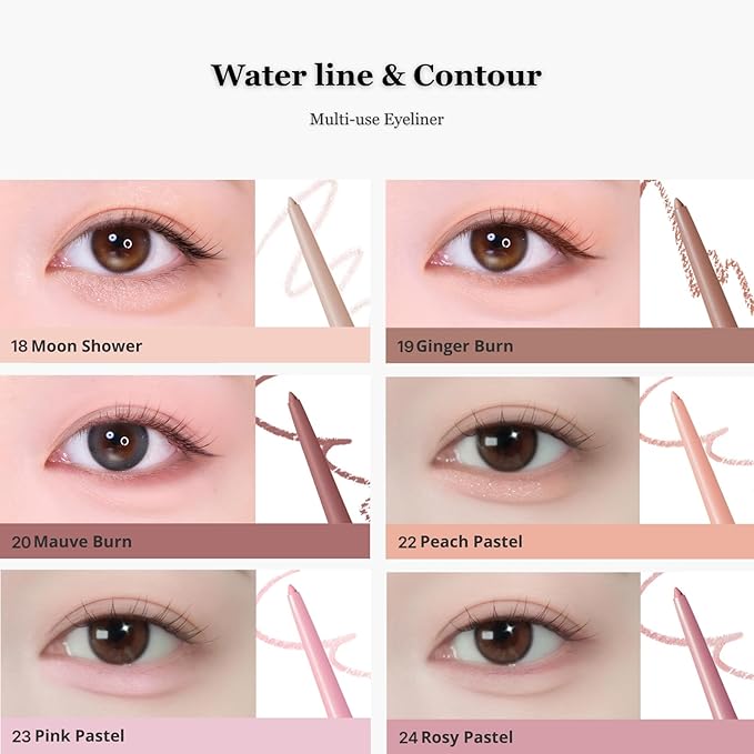 BBIA Last Auto Gel Eyeliner 17 Color – Multi-Use Longwear & Waterproof Mechanical Eye Liner Easy Drawing with Smooth Texture Smudge-Resistant Shadow & Glitter Vegan Korea Eye Makeup (12 CREAM BEIGE)