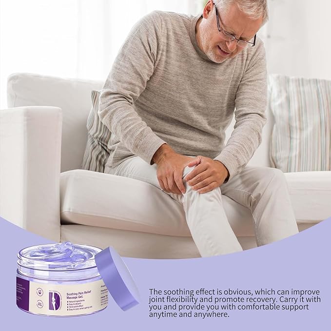 Joint Gel Purple Gel- Soothing Cooling Cream,Soothing Relief Massage Gel for Back, Neck, Hands, Knee, CoolingGel Formula, 100g (1)