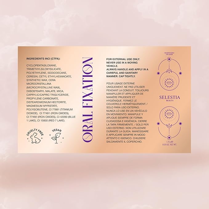 Long-Lasting & Waterproof Lip Liner Pencil – Oral Fixation – Precision Application with Sharpenable Tip (FIRST BASE)