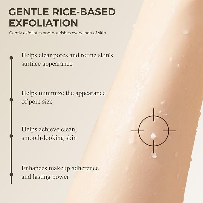 Peel Shot Rice Ampoule Duo, 2PCS Black & White Rice Exfoliant, with Black Rice Extract and White Rice Essence, Gently Exfoliates | Refines the Look of Pores | Deeply Hydrates, for Most Skin Types