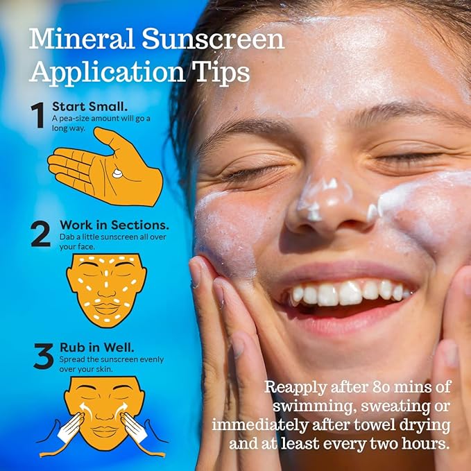 SPF 45 Every Day Shimmer Mineral Sunscreen | 2.5 Fl Oz Biodegradable, Paraben Free & Reef Safe Sunscreen | Non-Greasy, Lightweight & Shimmer Mineral Protection Against UVA & UVB for Face & Body