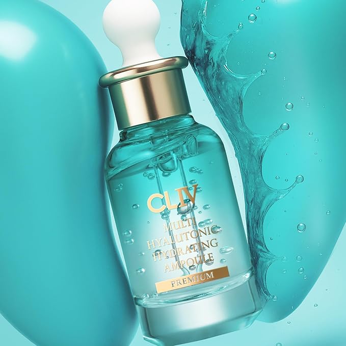 CLIV Multi Hyaluronic Hydrating Ampoule 30ml / 1.01 fl oz – Korean Skincare Nourishing Serum with 85% Hyaluronic Acid, 8-Layer Hydration Technology, Ceramides & Panthenol for Deep Moisture Care