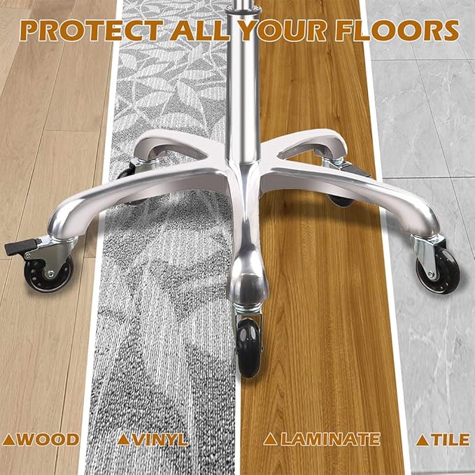 Rolling Stool with Wheels, Adjustable Heavy Duty Hydraulic Stool for Shop Medical Tattoo Spa Guitar, Swivel Chair（Black）