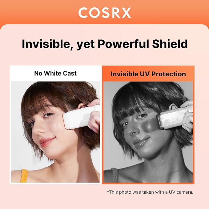 COSRX Airy-Light Clear Sunscreen Stick with Vitamin E & C SPF 50, 0.67 oz, 19g, Lightweight, Travel Essentials, Summer Essentials, Korean Skin Care, Korean Matte Sunscreen for Face, Stocking Stuffers