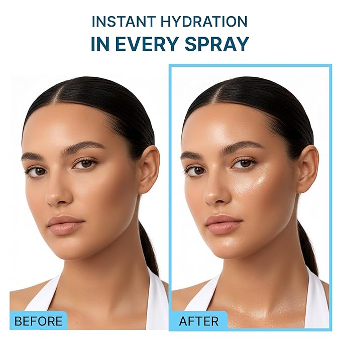 Auras Vitamin C Glow Mist K-Beauty | Fresh-Activated Brightening Spray Serum with Antioxidants, Hydrating Korean Skincare Toner Mist for Dull, Dry Skin & Radiance- 3.4 fl oz