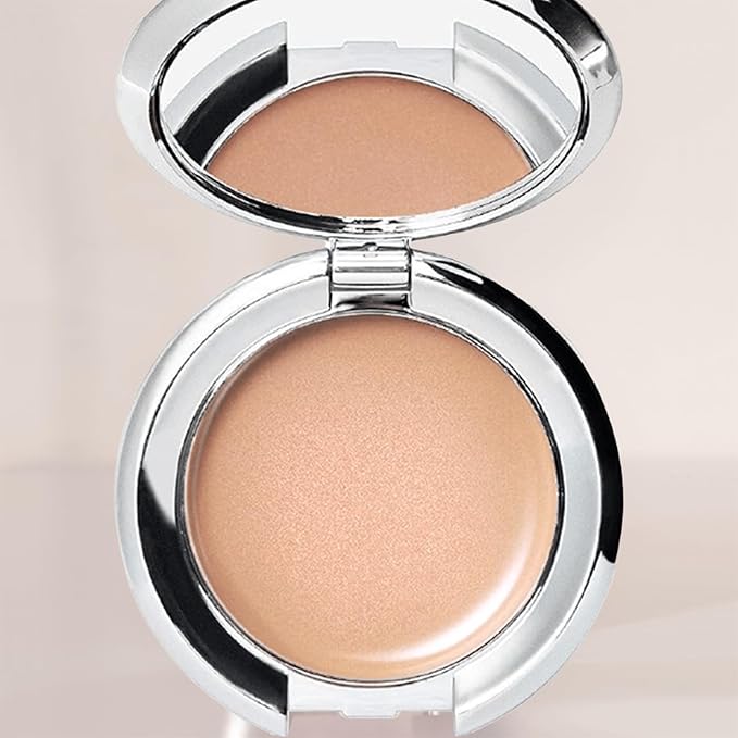 Nude Envie - Cream Highlighter - Creamy Texture & Easy Application - Smooth, Buildable, Luminous Finish - Infused With Crushed Pearls - Mirror Compact - Vegan, Paraben-Free & Cruelty-Free - Golden