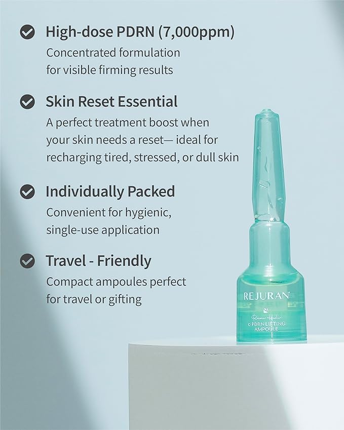 REJURAN® Recover c-PDRN® Lifting Ampoule - High Concentration Original PDRN Serum for Collagen Boost, Deep Hydration, Skin Soothing, Gentle Formula & Intensive Anti-Aging Korean Skincare. (2ml x 14)