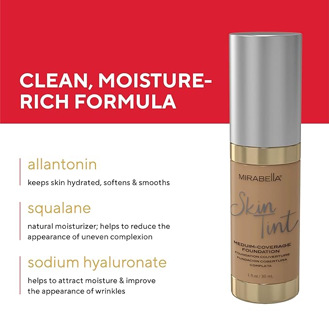 Mirabella Skin Tint Creme Liquid Foundation All