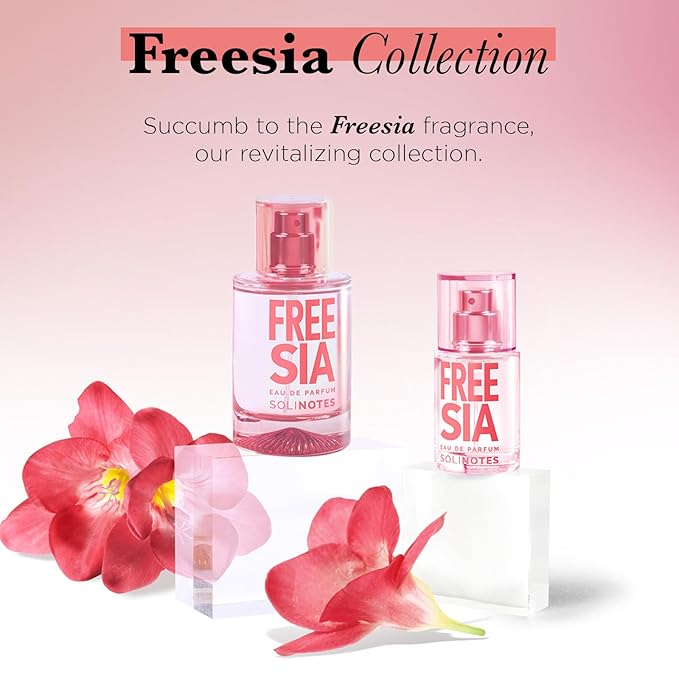 SOLINOTES Freesia Perfume for Women - Eau De Parfum | Delicate Floral and Soothing Scent - Made in France - Vegan - 1.7 fl.oz