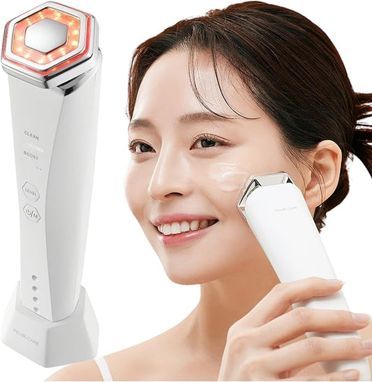 Facial Massager, Anti Aging Face and Neck Massage Tool for Skin Care (White)
