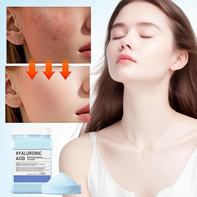 23 Fl Oz Jelly Mask Powder for Facials Professional Natural Gel Face Masks, Hydrating & Moisturizing Jelly Mask SkinCare（Hyaluronic Acid）