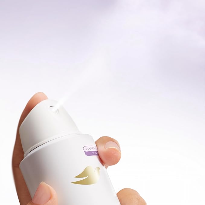 Dove Whole Body Deo Aluminum Free Invisible Spray Deodorant Coconut & Vanilla for 72h Odor Control 4 oz