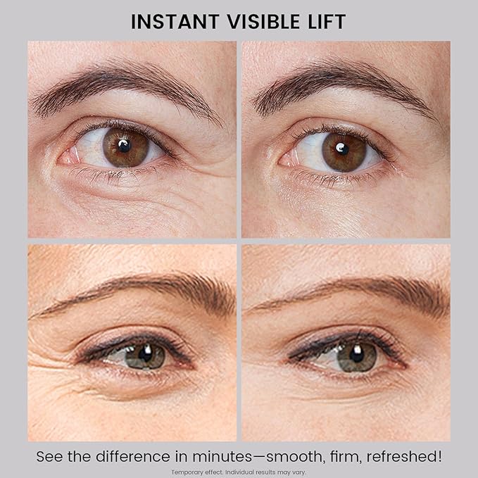 Lynz Pure Instant Eye Tightener, Temporary Firming Eye Cream & Makeup Primer, Smoothes Fine Lines & Minimizes Pores, No Filter Eye Primer 1 Fl Oz