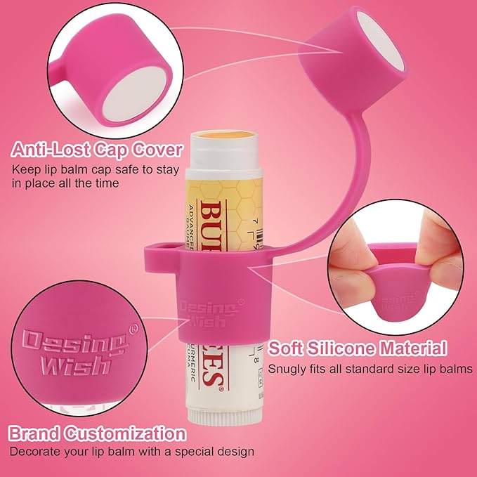 Desing Wish 2 PCS Silicone Lip Pink/Purple