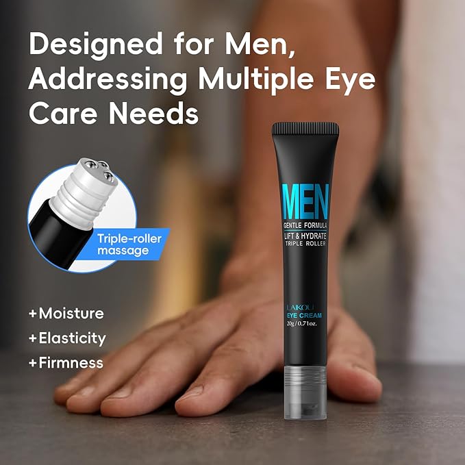 LAIKOU Skin Care Set, Gifts for Men, Skincare Gift Set, Men Skincare with Facial Cleanser, Toner, Eye Cream, Serum, Cream Father's Day Christmas Birthday Valentines for Him Dad Husband Boyfriend