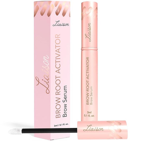 Liaison Brow Growth Serum for Women | Eyebrow Growth Serum to Grow Thicker, Fuller & Healthier Brows | Brow Root Activator with Peptides & Biotin | Vegan Eyebrow Enhancer & Conditioner (3ml)