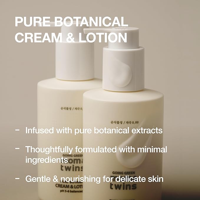 CREAM & LOTION – Organic Korean 2‑in‑1 Baby Face & Body Lotion, Gentle Deep Moisturizer with Vitamin C for Sensitive Skin, Soothing Hydration (7.41 fl oz / 210 g)