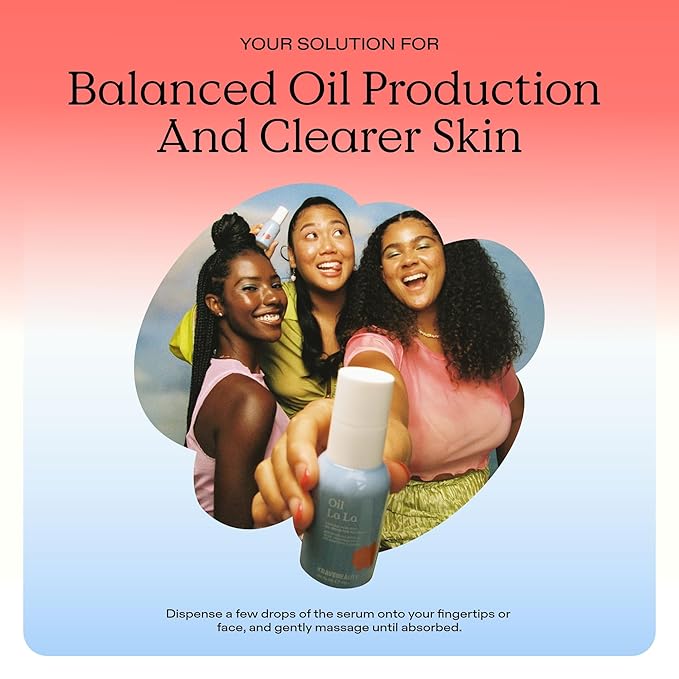 KraveBeauty Oil La La Serum – K-Beauty Linoleic Acid-Rich Oil, Non-Comedogenic, Helps Breakouts, Clogged Pores & Dark Spots, Vegan & Cruelty-Free, 1.52 fl oz