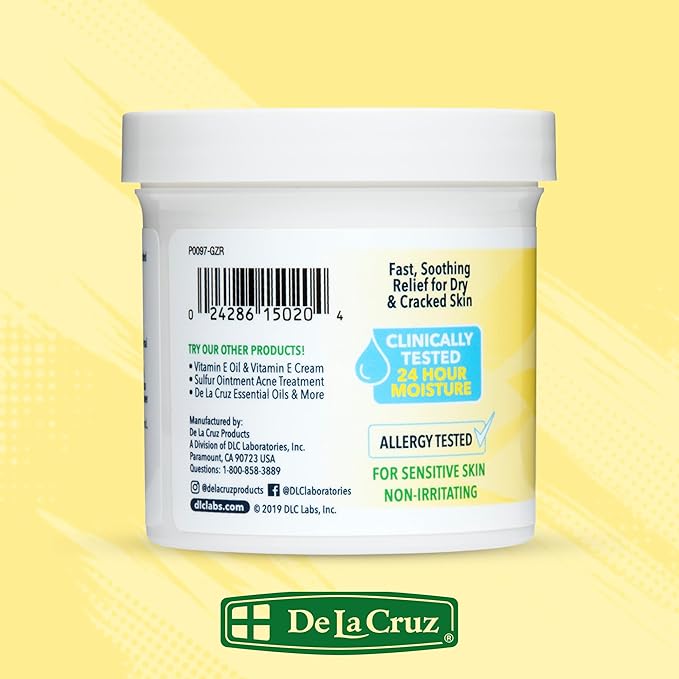 De La Cruz Arnica Salve - Foot Cream for Dry Cracked Heels and Feet - Moisturizing Hand Salve for Dried Hands - 24 Hour Moisture Foot Cream for Dry Cracked Feet and Rough Skin - JUMBO SIZE 5.5 OZ