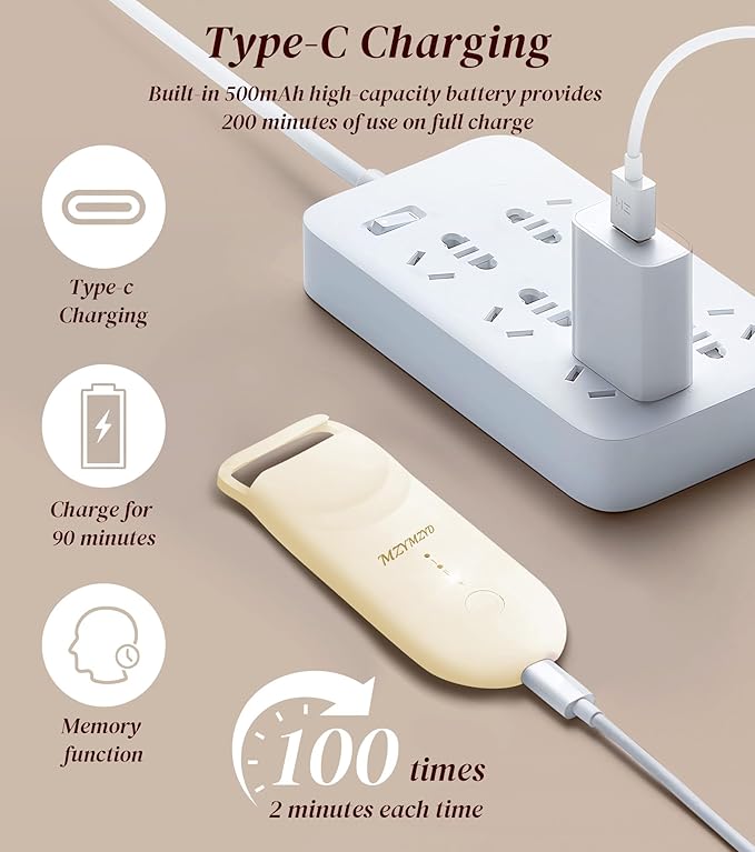 Heated Eyelash Curler, Eyelash Curlers with 10S Quick Heat-Up, 2 Temp Settings, 3S Styling & 24H Long-Lasting Natural Curl, Type-C Recharge, Mini Electric Eyelash Curler for Travel - Apricot