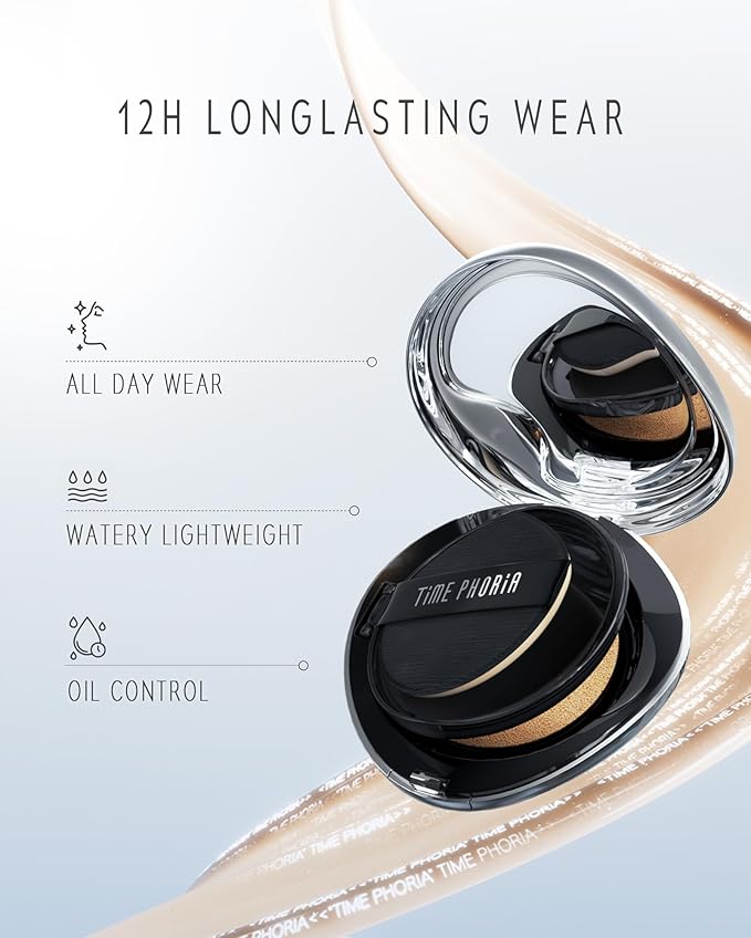 TIMELESS LUMINA MATTE PERFECTION CUSHION | Full Coverage, Weightless, Skin fit, Velvety Matte Finish, Oil-Control Waterproof Fondation, Sweatproof Flawless BB Cream CC (04 BEIGE)