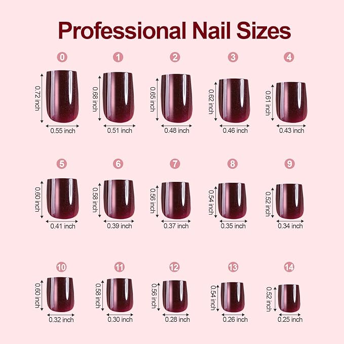 150Pcs Cat Eye Press on Nails, Plauva XS Short Aquare Fake Nails, Glossy Glitter Cat Eye Nail Tips, Soft Gel Stick On Nails for Women and Girls 15 Sizes