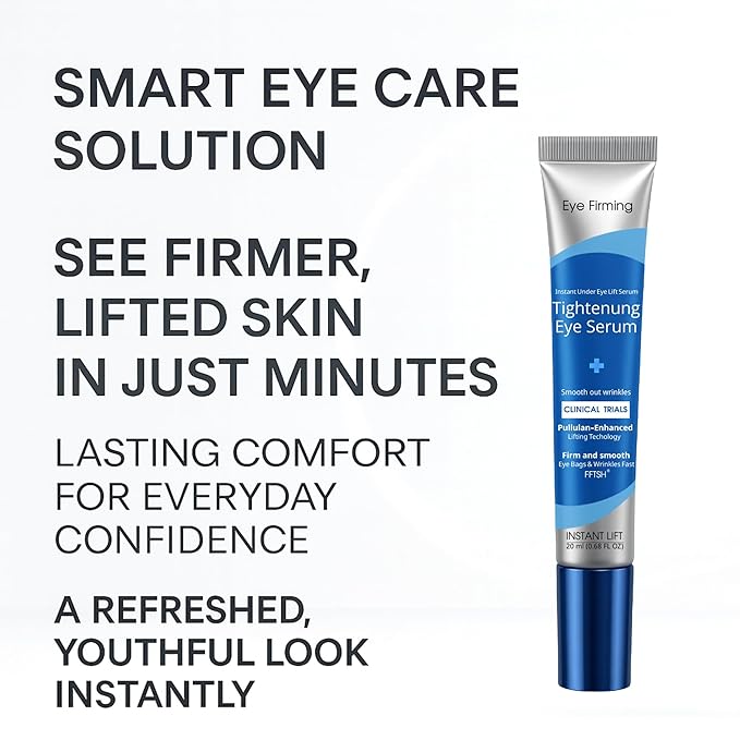 Instant Under Eye Lift Serum,Advanced Reduces Eye Bags, Wrinkles, Puffy Eyes, Dark Circles and Crow’s Feet-Revive Eyes Serum for Mature Skin - 20ml/0.68 fl oz