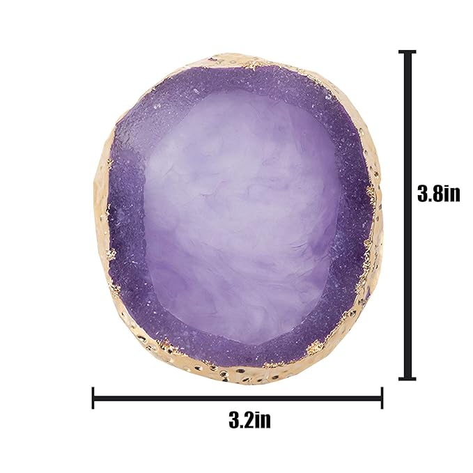 MISUD Resin Nail Art Palette, Golden Edge Paint