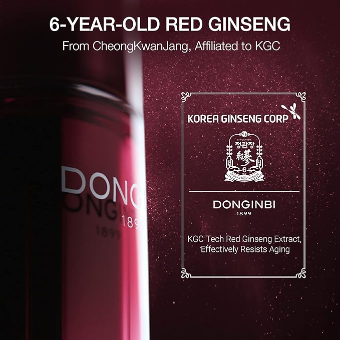 Donginbi Red Ginseng Daily Defense Special Set - Essence & Antioxidant Cream for Face, Korean Red Ginseng Skin Care
