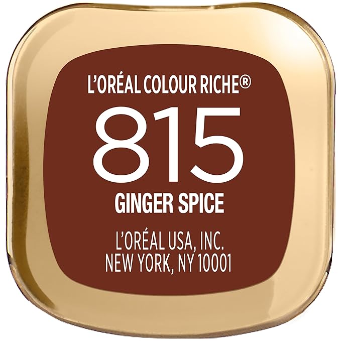 L'Oreal Paris Colour Riche Original Creamy, Hydrating Satin Lipstick with Argan Oil and Vitamin E, Ginger Spice , 1 Count