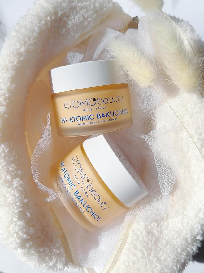 MY ATOMIC BAKUCHIOL Cream for Eyes, Face and Neck – Bakuchiol + Purified Quinoa Seed Polysaccharides | Anti-Aging, Lifting & Brightening | Retinol Alternative | Vegan & Dermatologically Tested – 45ml