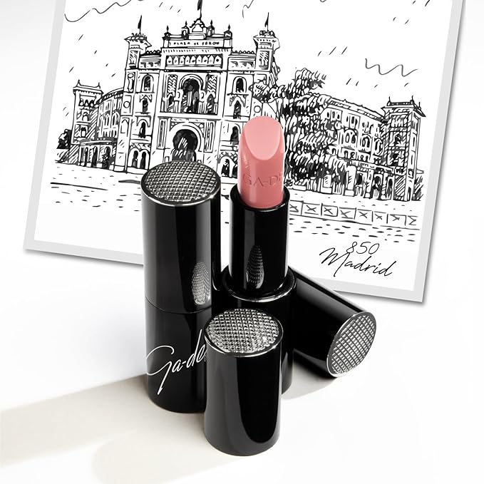 GA-DE Selfie Full Color Lipstick, 850 - Long Lasting High Pigment Lipstick with Argan Oil - Creamy Radiant Shine and Hydrating Benefits - 0.14 oz