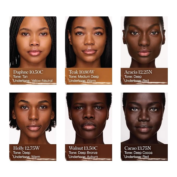 Ogee Complexion Perfecting Under Eye Concealer - Certified Organic Full Coverage Concealer - Buildable Coverage - CACAO 13.75N - Deep Cocoa (Red Undertones)