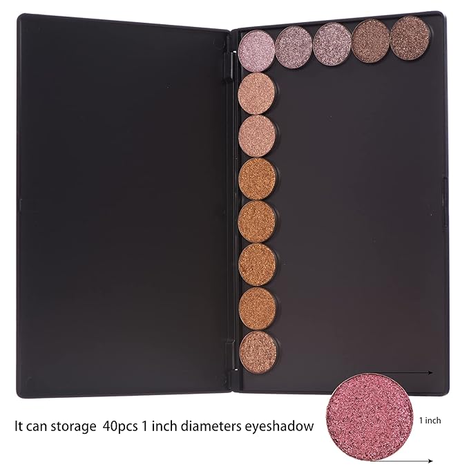 Large Empty Magnetic Plastic Eyeshadow Makeup Palette
