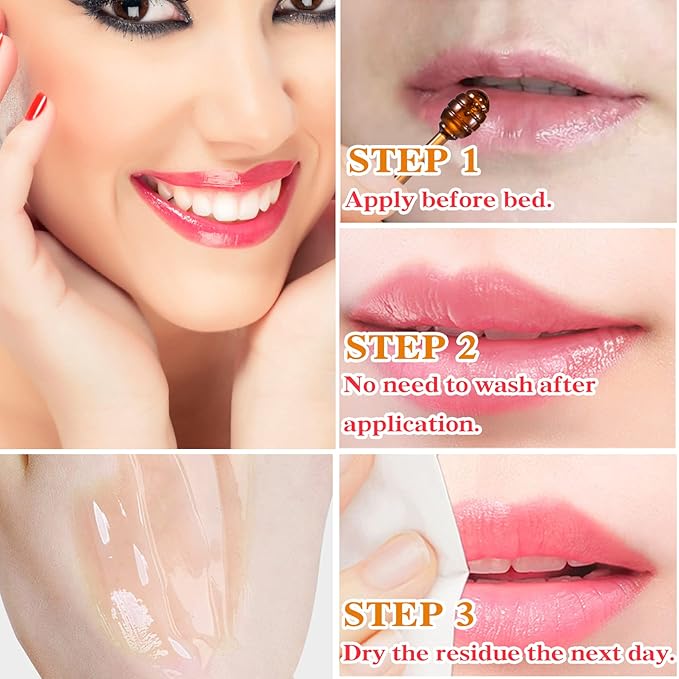 1PCS Bee Lip Balm Honey Pot,Honey Sleeping Lip Mask Bee Lip Balm with Applicator,Natural Moisturizing & Prevention Dry and Cracked Lip Scrubs Exfoliator