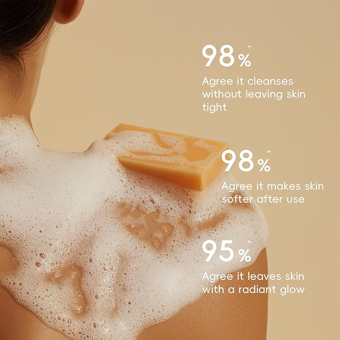 Kojic Acid Turmeric Soap, Dark Spot Remover for Face, Skin Care Sets, Facial Skin Care Products, Even Skin Tone, Moisturizing & Nourishing, 3 Pack+ African Net Sponge