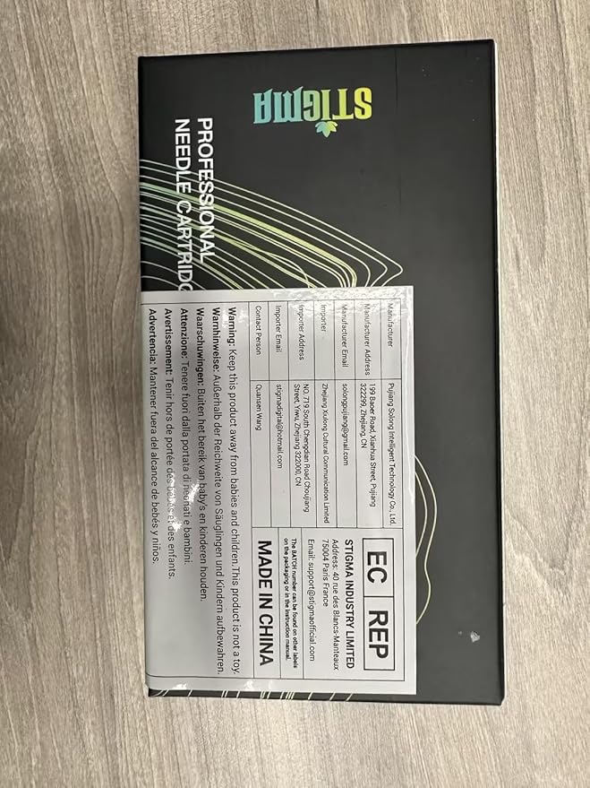 STIGMA Aquamarine Knight Tattoo Cartridge Needles 50pcs Assorted Sizes 0.35mm RL+RM (1203RL 1205RL 1207RL 1209RM 1215RM) Round Liner/Round Magnum EN02B-50KIT-X