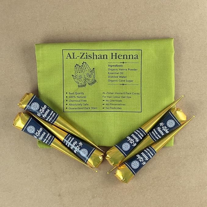Al-Zishan 6 pack henna 100%