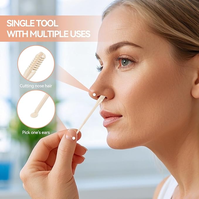 6-in-1 Stainless Steel Manicure Kit, Nail Clipper + Nose Hair Scissors + Ear Spoon | Mili-Grade Blades & TSA Compliant | Portable Travel Essentials