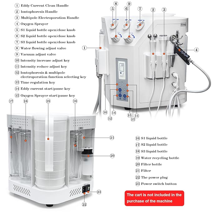 Hydradermabrasion Facial Water Peel SPA Facial Skin Care Peeling Cleaning Beauty Device Elitzia ETSPA18