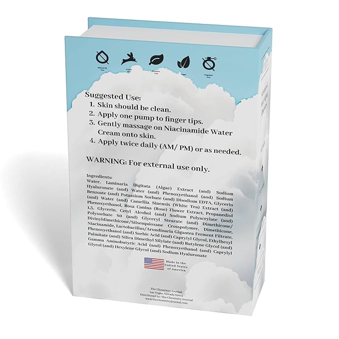 Niacinamide Water Cream - Ultimate Hydration, Oil Control, Moisturized Protection and a Radiant, Even Complexion. Made in the United States of America