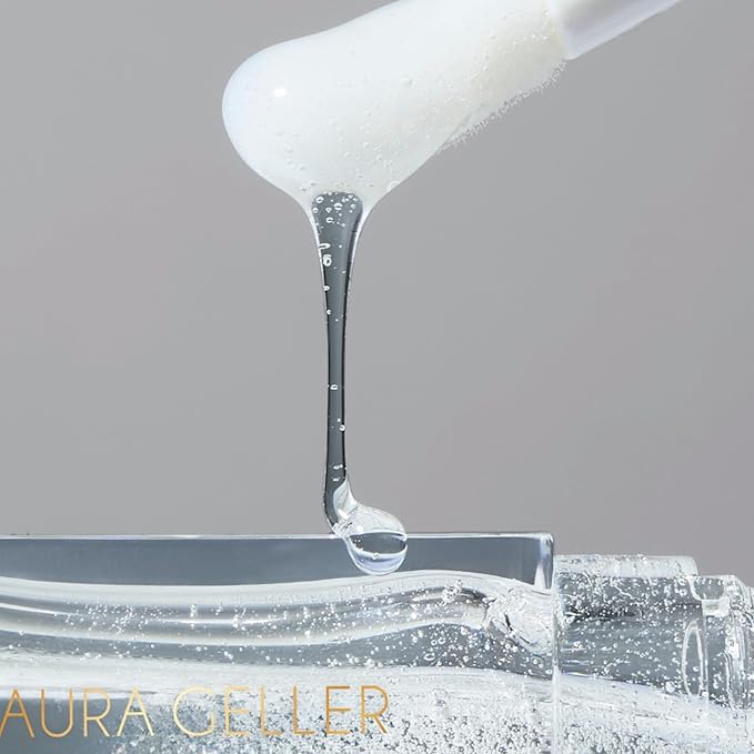 LAURA GELLER NEW YORK Fine Shine Glossy Lip Oil, Glass Half Full - Hydrating Squalane - Clear Lip Gloss