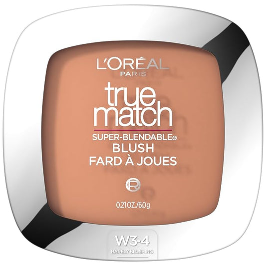 L'Oreal Paris True Match Super-Blendable Powder Blush, Barely Blushing, 0.21 Oz (Packaging May Vary)