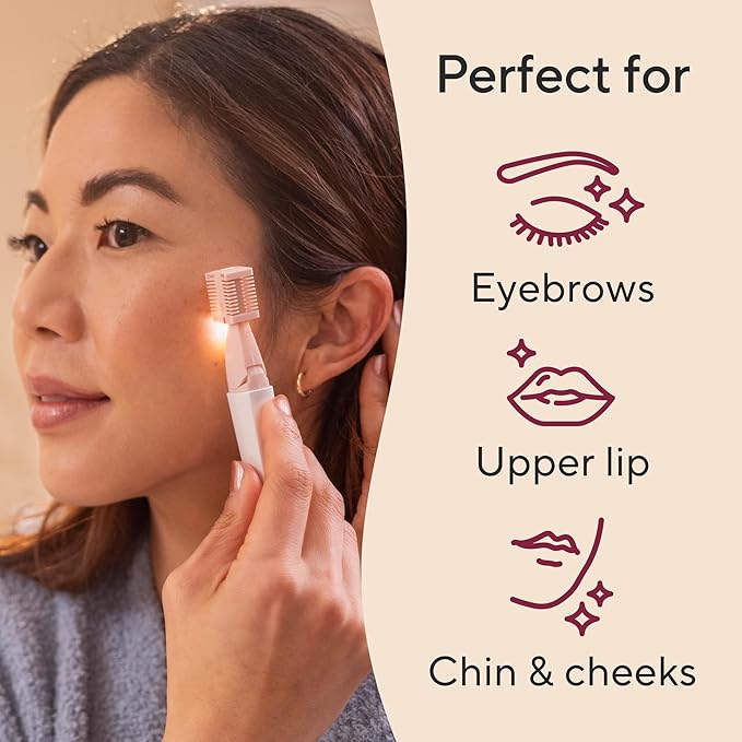 Finishing Touch Lumina Painless Hair Remover, Silver