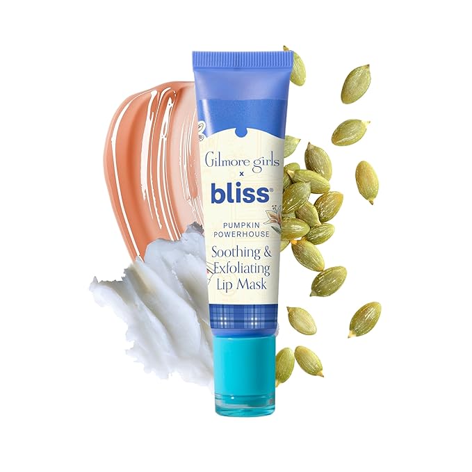Gilmore Girls x Bliss Pumpkin Powerhouse Exfoliating & Soothing Lip Mask | Hydrating Overnight Lip Balm Mask for Dry Lips